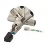 EFB Elektronik 88035P8.1 - RJ-45 - Sudraba - Vīrišķais - cinks - Cat6 - 22/26