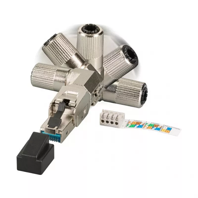 EFB Elektronik 88035P8.1 - RJ-45 - Sudraba - Vīrišķais - cinks - Cat6 - 22/26