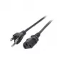 EFB-Elektronik strāvas vads USA/NEMA 5-15P - C13 180°, melns, 1,8m, 3SJT AWG14 x 3C Ražotājs: EFB Elektronik (EK462.1,8)
