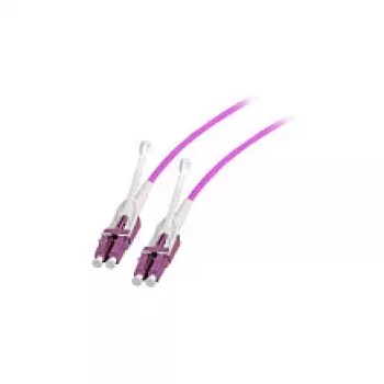 Optiskās šķiedras dupleksais džemperis LC–LC OM4 7,5 m ar push/pull cilni, EFB Elektronik