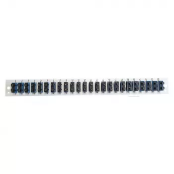 Priekšējā paneļa ieliktnis EFB Elektronik SB-FP-S-24SC-D-V-OS2 — 24× SC Duplex savienotāji, OS2, vertikāls, melns