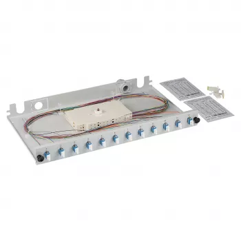 Optiskās šķiedras savienojumu kārba EFB Elektronik BA71921L24, LC 9/125µm OS2, 24 atdalīti pigteili, 12 savienotāji, izvelkama