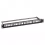Plāksteru panelis 1U 19 collu EFB Elektronik Verteilerfeld 48,3 cm, 24 portu ar 24x RJ45 Keystone Slimline Cat.6A