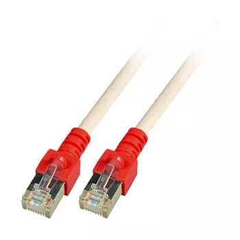 EFB-Elektronik RJ45 komutācijas kabelis Cat.5e SF/UTP PVC apvalks sarkans CCA krustots pelēks 10 m Ražotājs: EFB Elektronik (K5450.10)