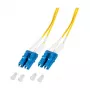 EFB Elektronik O0350.2-1.2 optiskās šķiedras kabelis 2 m 2x LC OS2 dzeltens (O0350.2-1.2)
