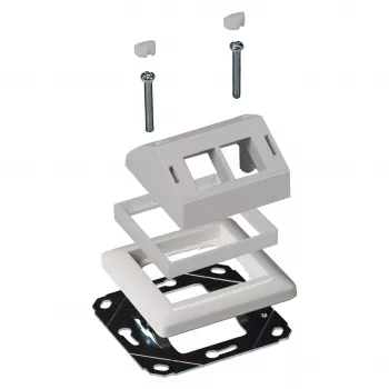 Adapter frame EFB Elektronik ET-25092.8 for design compatibility with Gira RAL9003 for ET-25092.x and FTTH-OUTLET-xx