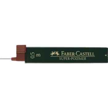 Mehāniskā zīmuļa grafīts Faber-Castell 0,5 mm B (2 iepakojumi, melns)