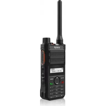 Portatīvais divvirzienu radio HYTERA AP585 BT U1 400–470 MHz, 1500 mAh Li‑ion, īsā antena, Bluetooth 5.0, 1,4 collu monohroms displejs, IP54