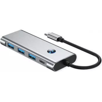 VALUE USB C dokstacija 7-in-1, 4K60 1xHDMI, 3xUSB-A, 1xSD/microSD, 1xC PD (12.99.1144)