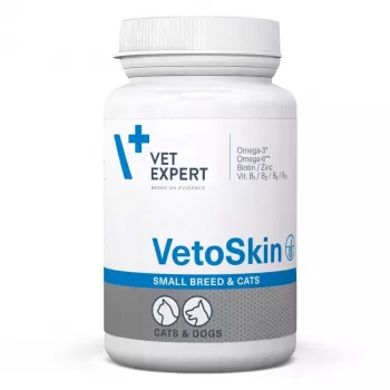 VetExpert VetoSkin Small Breed and Cats 60 kapsulas.