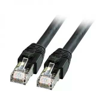 EFB-Elektronik RJ45 komutācijas kabelis Cat.8.1 S/FTP LSZH BC melns 3m Ražotājs: EFB Elektronik (K5528SW.3)