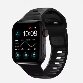 NOMAD Sport Band - siksniņa Apple Watch 46mm/49mm ar FKM (melna)