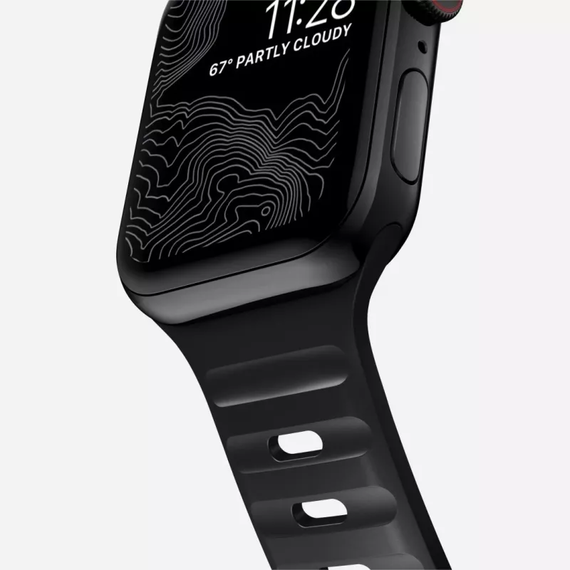 NOMAD Sport Band - siksniņa Apple Watch 46mm/49mm ar FKM (melna)
