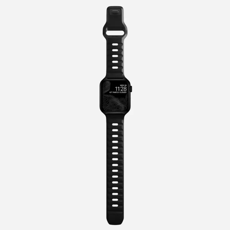 NOMAD Sport Band - siksniņa Apple Watch 46mm/49mm ar FKM (melna)