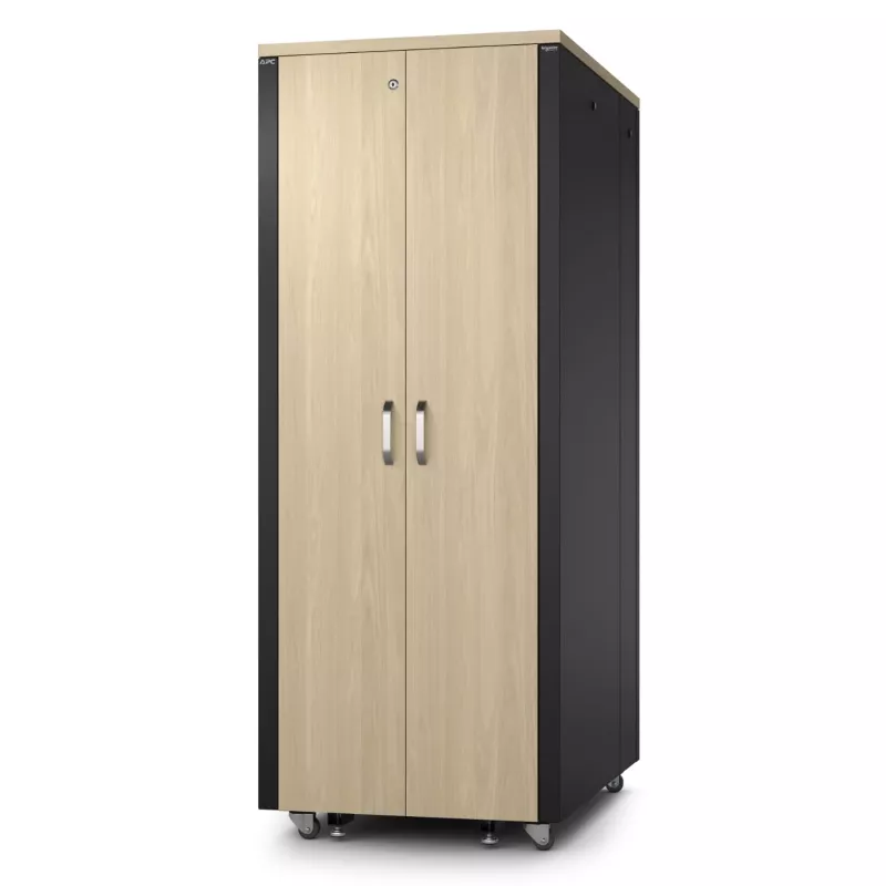 APC NetShelter - skapis (horizontāls) - skaņu izolēts - maiņstrāva 230 V - kļava - 38U - 48,3 cm (19 collas)