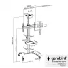 TV Set Accessory Floor Stand 37-70/balta TVS-70T-02-W Gembird