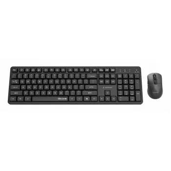 Gembird KBS-WMS-01 bezvadu tastatūras un peles komplekts, angļu, melns