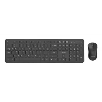 Gembird KBS-WPS-01 bezvadu tastatūras un peles komplekts, angļu valoda, melns