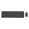 Gembird KBS-WPS-01 bezvadu tastatūras un peles komplekts, angļu valoda, melns