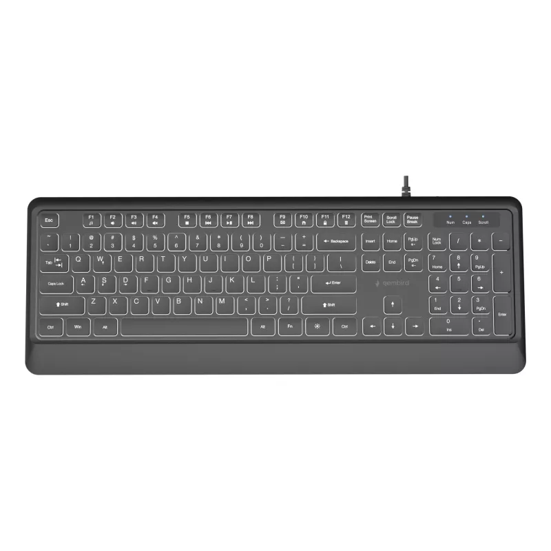 Multivides tastatūra USB ENG/Melns KB-UML-04 Gembird