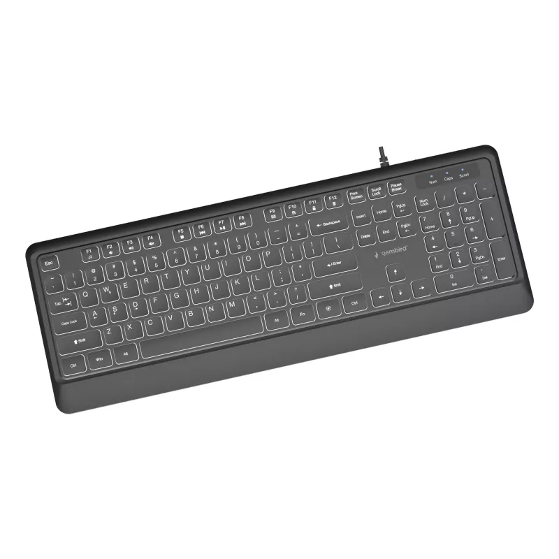 Multivides tastatūra USB ENG/Melns KB-UML-04 Gembird