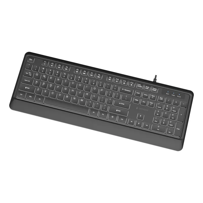 Multivides tastatūra USB ENG/Melns KB-UML-04 Gembird