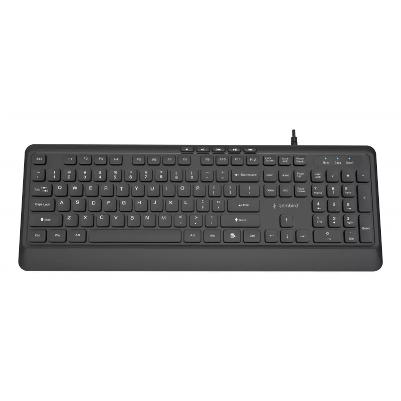 Multivides tastatūra USB ENG/MELNA KB-MCH-05 Gembird
