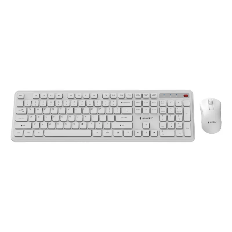 Bezvadu tastatūras un peles komplekts KBS-WPS-01-W Gembird