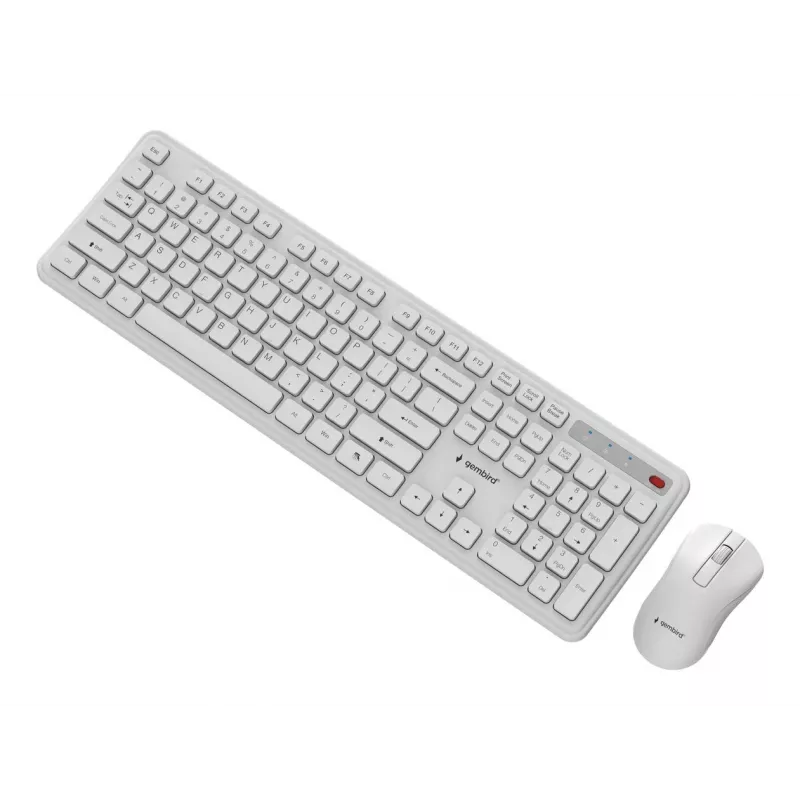 Bezvadu tastatūras un peles komplekts KBS-WPS-01-W Gembird