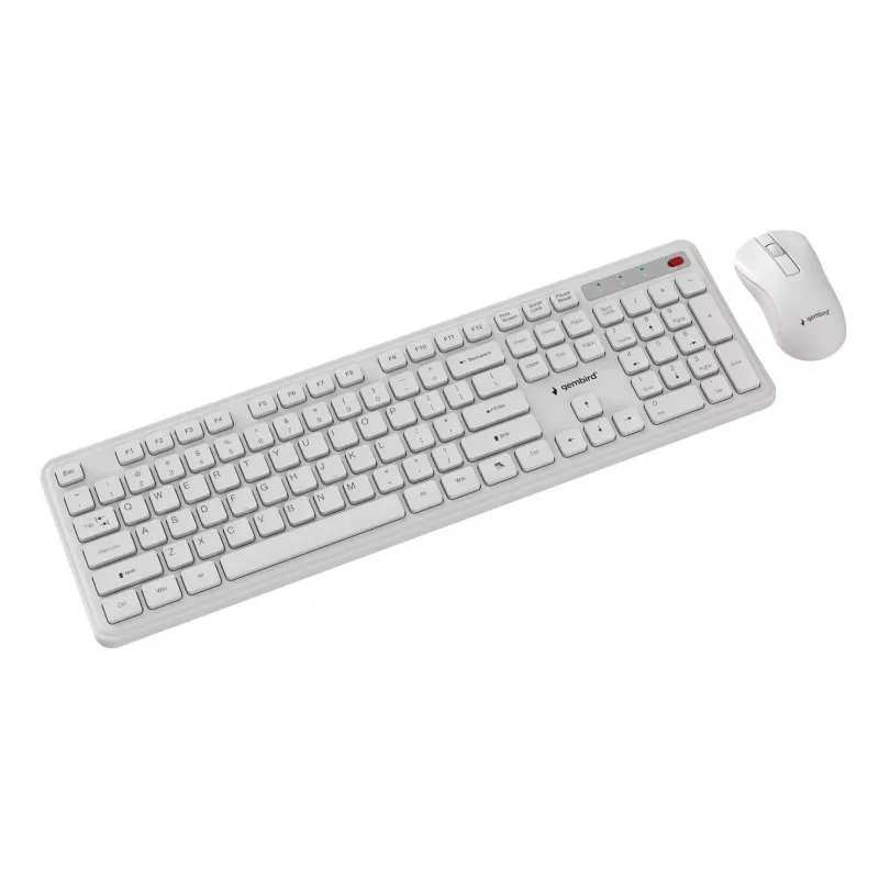 Bezvadu tastatūras un peles komplekts KBS-WPS-01-W Gembird