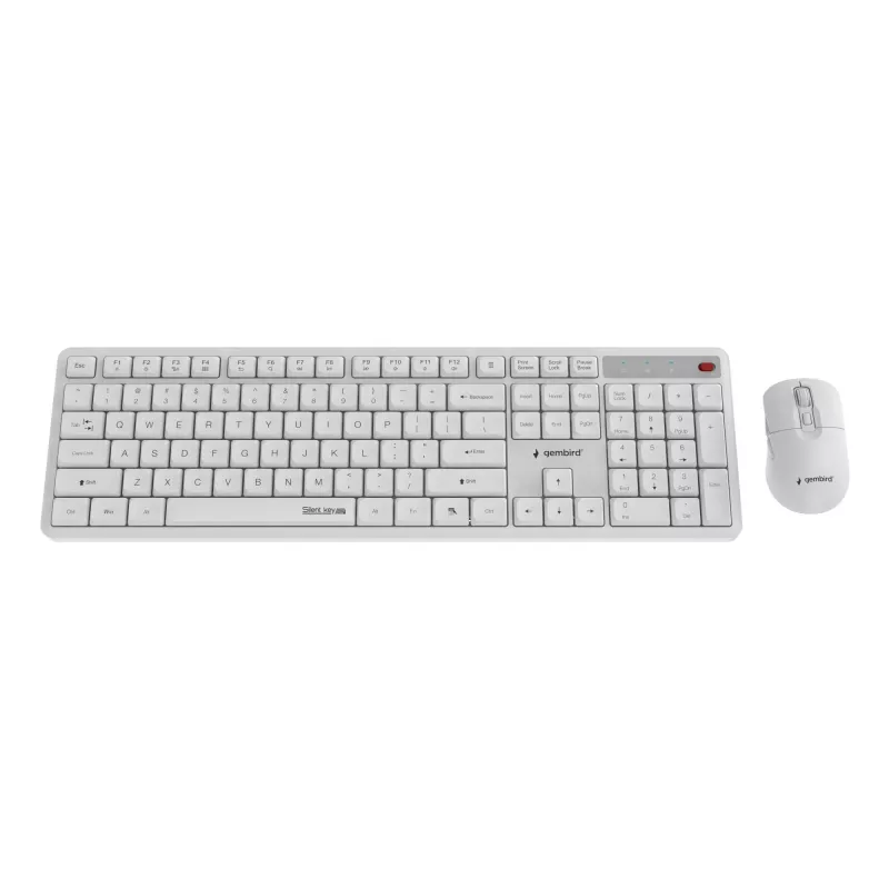 Tastatūra + PELE Wrl ENG/BALTS KBS-WMS-01-W Gembird