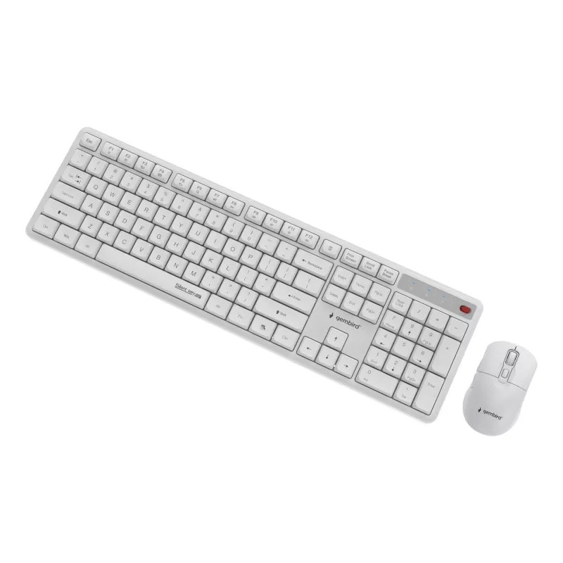 Tastatūra + PELE Wrl ENG/BALTS KBS-WMS-01-W Gembird