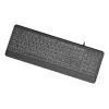 Multivides tastatūra USB CYRILL/Melns KB-UML-04-CYRL Gembird