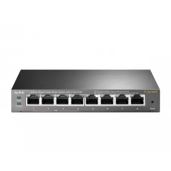 TP-Link 8 portu Gigabit Easy Smart slēdzis ar 4 portu PoE, vadāms, L2, Gigabit Ethernet (10/100/1000), Power over Ethernet (PoE)