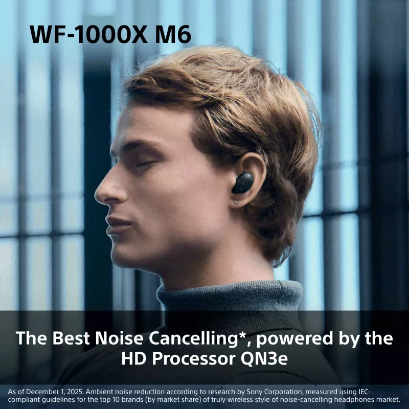 Sony WF1000XM6S.CE7 Bezvadu austiņas, ievietojamās, Zvani/Mūzika, Bluetooth, sudraba krāsa