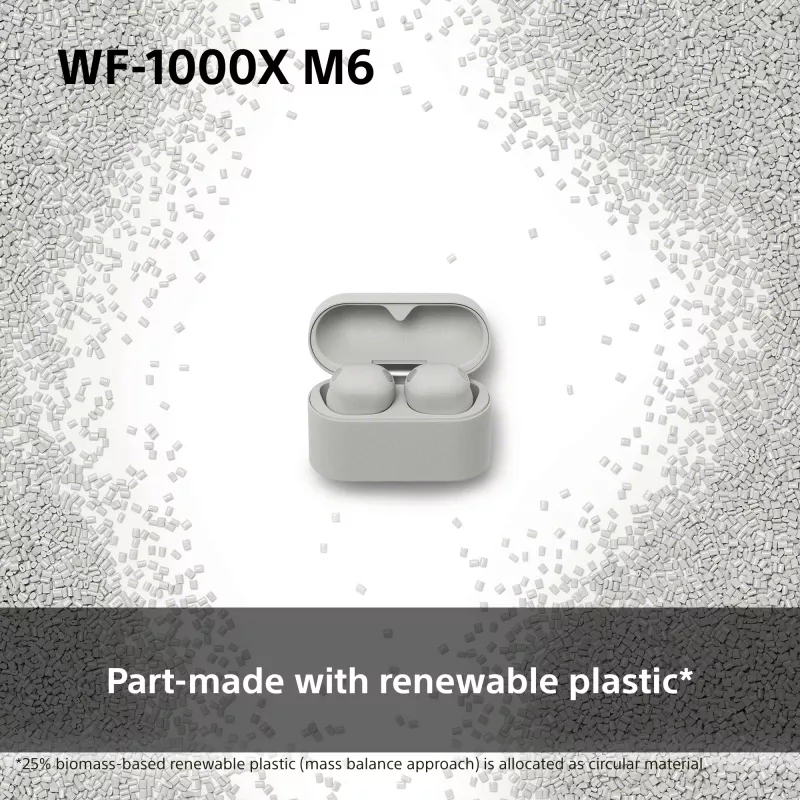 Sony WF1000XM6S.CE7 Bezvadu austiņas, ievietojamās, Zvani/Mūzika, Bluetooth, sudraba krāsa