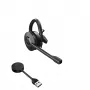 Jabra Engage 55 - USB-A UC Convertible, EMEA/APAC, Wireless, Office/Call center, 18 g, Headset, Melns, Titanium
