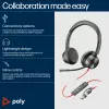 HP Poly Melnswire 8225 Stereo USB-C Headset +USB-C/A Adapter