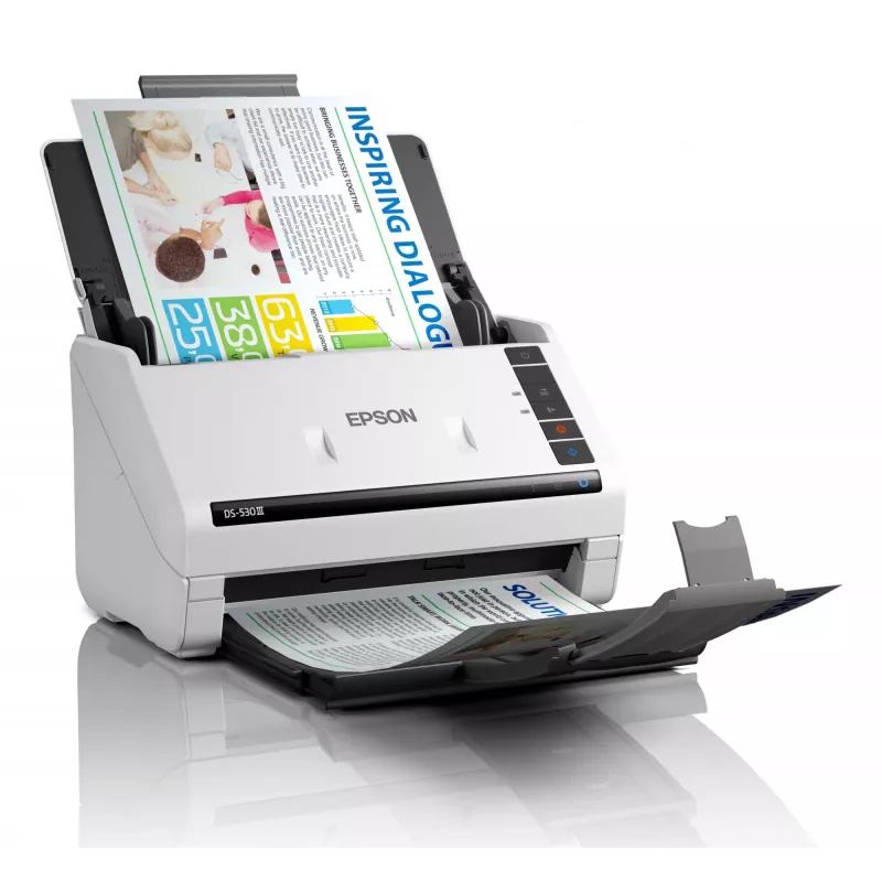 Epson WorkForce DS-530III lokšņu padeves skeneris 600 x 600 DPI A4 Balts