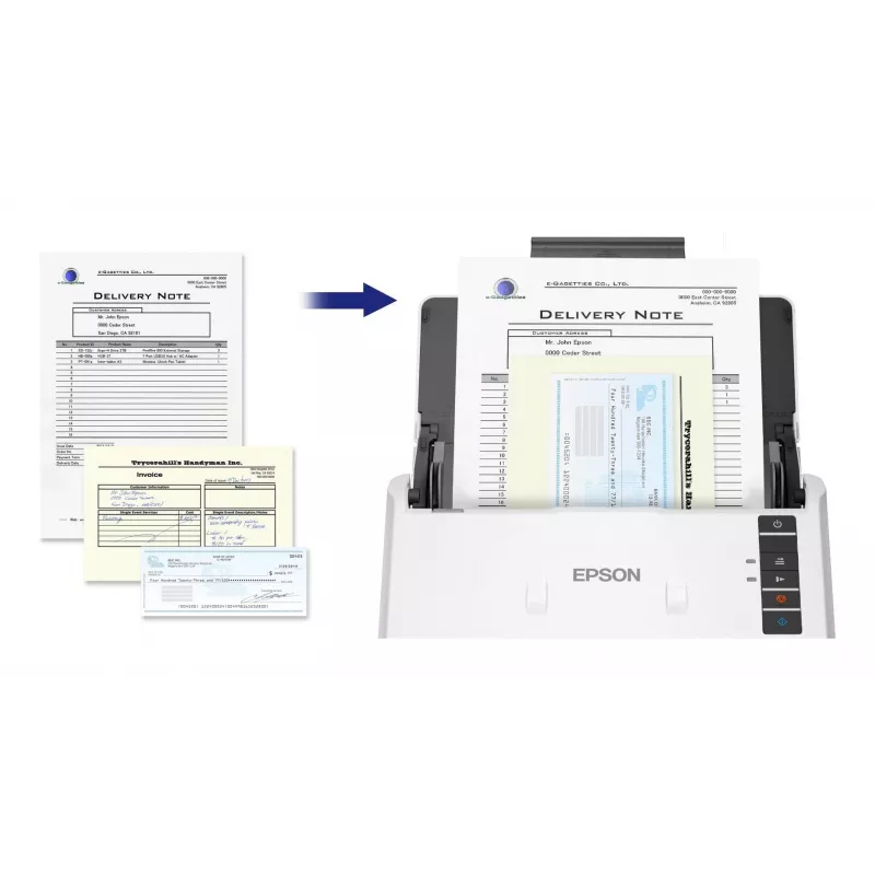 Epson WorkForce DS-530III lokšņu padeves skeneris 600 x 600 DPI A4 Balts