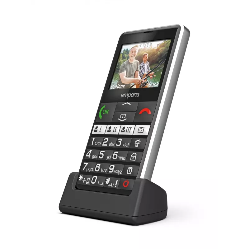 Emporia emporiaPURE-LTE 5.87 cm (2.31 collas) 107 g Melns Senioru tālrunis