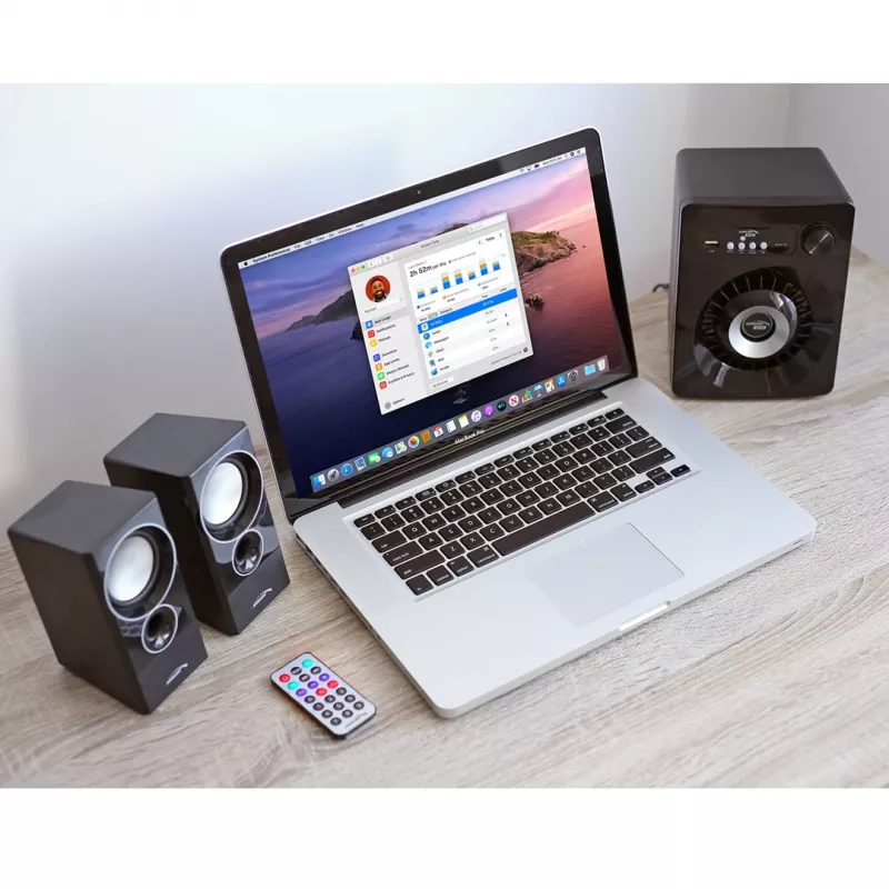 Audiocore AC910 skaļruņu komplekts 10 W PC / klēpjdatoram Melns Bluetooth