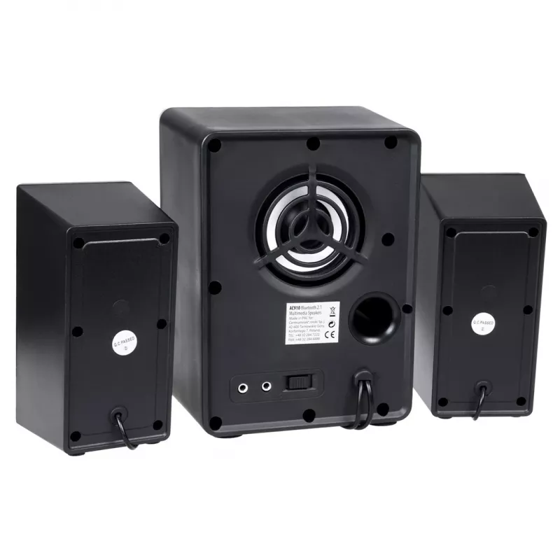 Audiocore AC910 skaļruņu komplekts 10 W PC / klēpjdatoram Melns Bluetooth