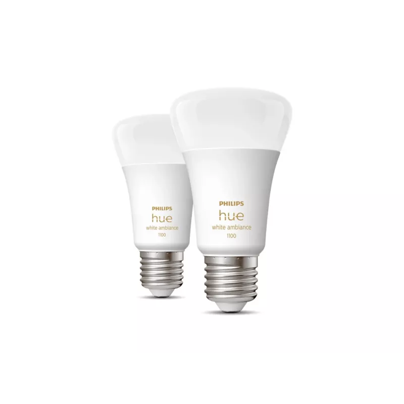 Philips Hue balta ambience A60 – E27 viedā spuldze – 1100 (2 iepakojums)