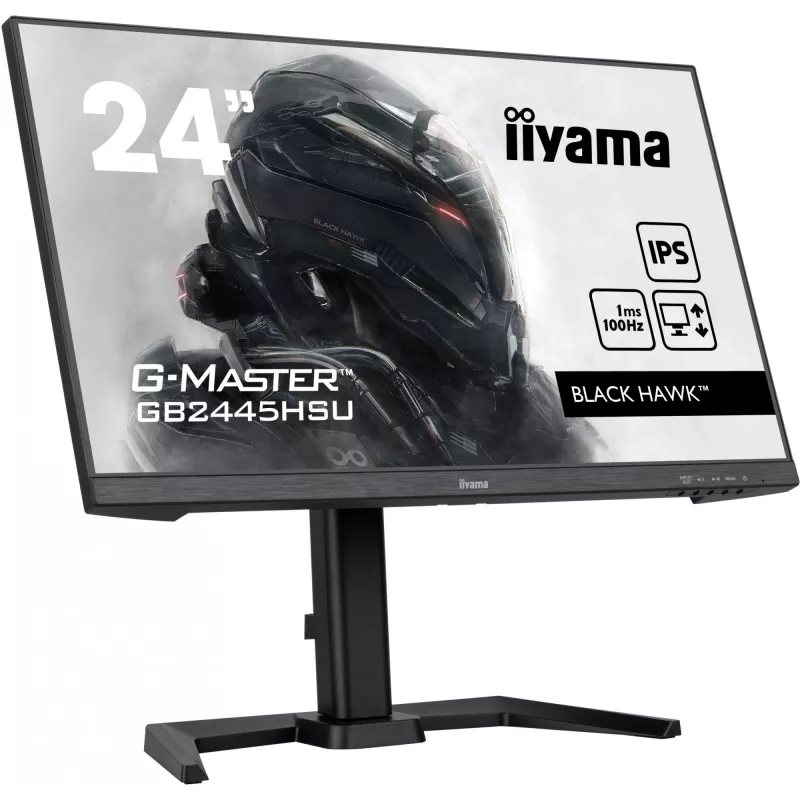 IIYAMA GB2445HSU-B1 G-Master Melns Hawk 24inch ETE IPS FHD 100Hz 250cd/m2 1ms HDMI DP USB-HUB 2x2.0 Speakers Melns Tuner (P)