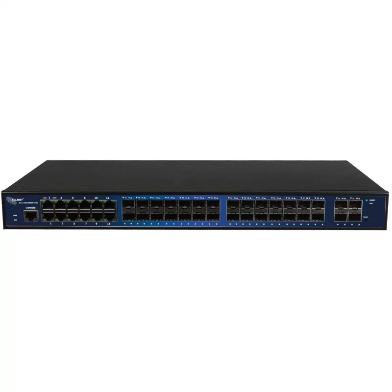ALLNET pārvaldāms komutators 44 portu Gigabit 12x LAN 28x SFP 4x SFP+ - - 1 - - 1 - - 1 - komutators - vara vadi