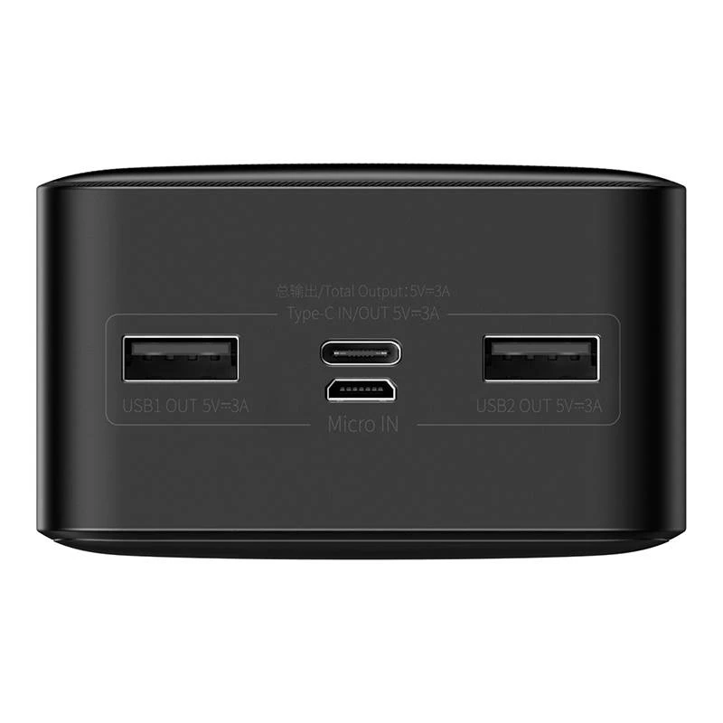 Ārējais akumulators Baseus Bipow 30000mAh, 15W (melns)
