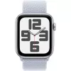 Apple Watch SE GPS 44mm alumīnija korpuss sudraba krāsā, Sport Loop aproce zilā mākoņa krāsā