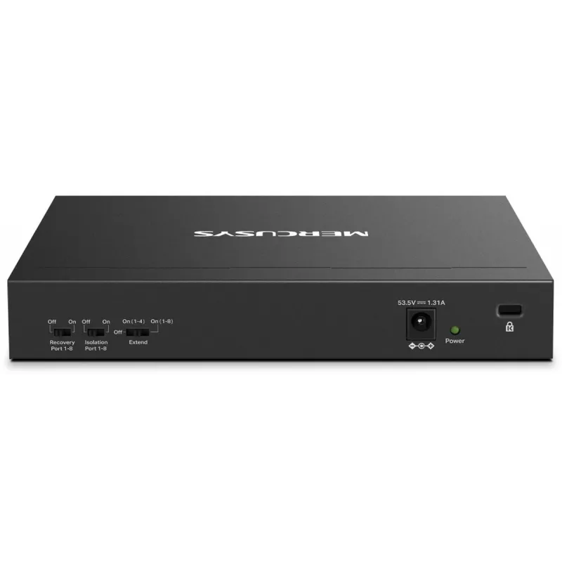Mercusys MS110CP tīkla komutators ar PoE atbalstu, melns