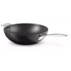 Le Creuset Toughened Non-Stick maisīšanas wokpanna 30 cm melna/sudraba